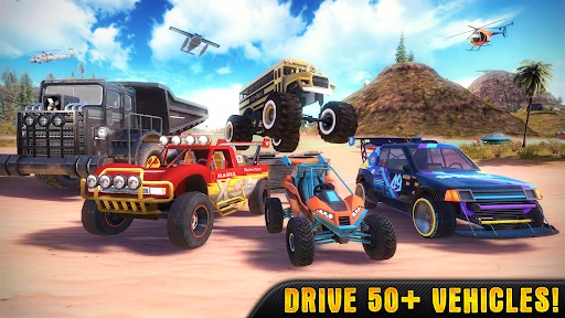 Zrzut ekranu z jazdy terenowej w OTR - Offroad Car Driving Game