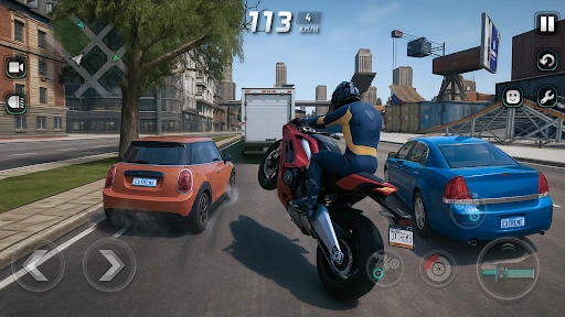Trik na motocyklu w Extreme Motorcycle Simulator